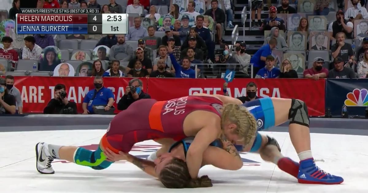 Team USA Helen Maroulis VS Jenna Burkert Women's freestyle (57 kg